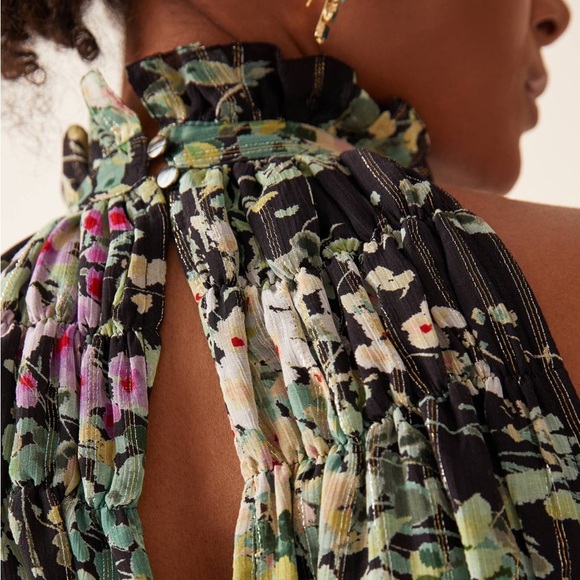 Sabina Musayev Pleated Halterneck Top Small - Picture 2 of 16